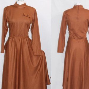 Impromptu Brown Turtle Neck Dress